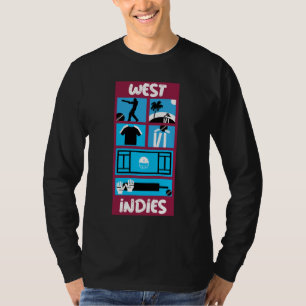 Väster Indies Cricket Test Cricket Players T Shirt