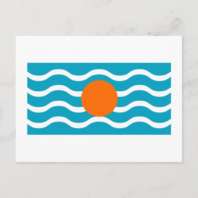 Väster Indies Federation Flagga Vykort (Framsida)