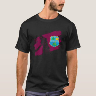 Väster Indies Flagga Indies Cricket Fläkt Player C T Shirt