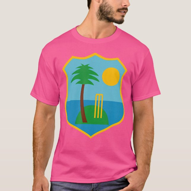 Väster Indies Windies Cricket Fläkt T Shirt (Framsida)