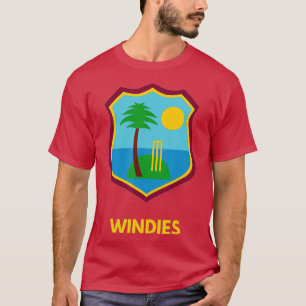 Väster Indies Windies Cricket Fläkt T Shirt