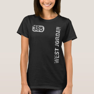 Väster Jordan Utah 385 Area Code Vintage Retro T Shirt