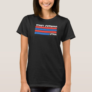 Väster Jordan Utah ut Keepsakt Salt Sjö City Remem T Shirt