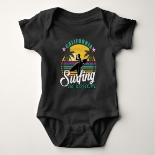 Väster - Kalifornien Surfing Baby Bodykostym T Shirt
