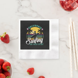 Väster - Kalifornien Surfing Napkins Pappersservett