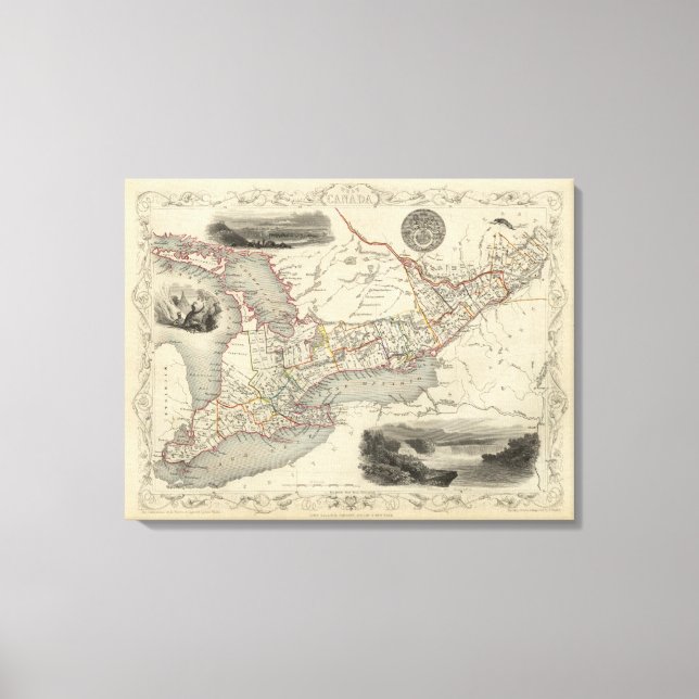 Väster Kanada Canvastryck (Framsida)