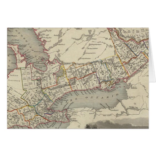 Väster Kanada Hälsningskort (Framsidan Horizontal)