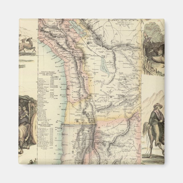 Väster Kusten i Sydamerika Magnet (Framsidan)