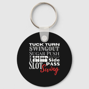 Väster Kusten Swing Dance Wcs Dancing Terms Dancer Nyckelring