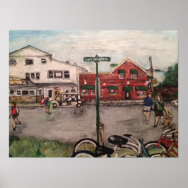 "Väster Lakeshore Drive" Kelleys ö, Ohio Poster