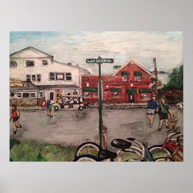 "Väster Lakeshore Drive" Kelleys ö, Ohio Poster (Framsidan)