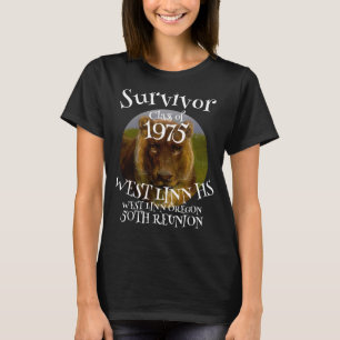 Väster Linn High School Reunion Template Jersey T- T Shirt