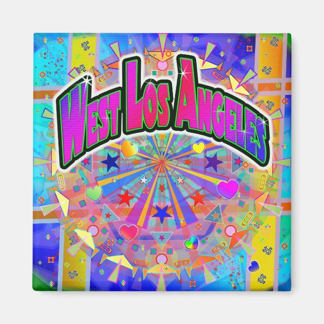 Väster Los Angeles Cosmic Unity Magnet (Framsidan)