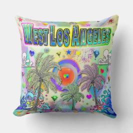 Väster Los Angeles Deep Dream Pillow Kudde