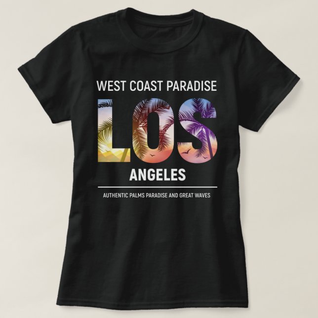 Väster, Los Angeles Kalifornien, Los Angeles T Shirt (Design framsida)