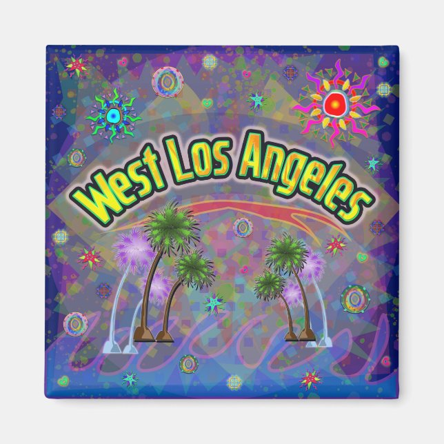 Väster Los Angeles Noble Voyage Magnet (Framsidan)