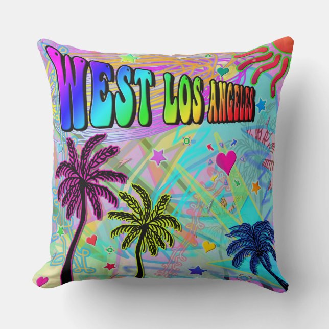 Väster Los Angeles Vivid Romantik Pillow Kudde (Framsida)
