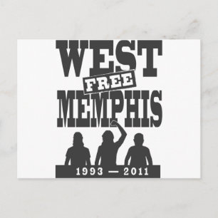 Väster Memphis Three Vykort