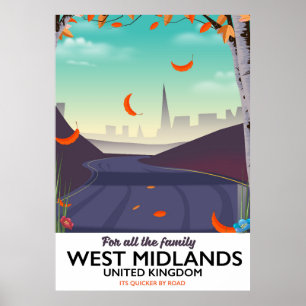 Väster Midlands, Förenade kungariket Poster