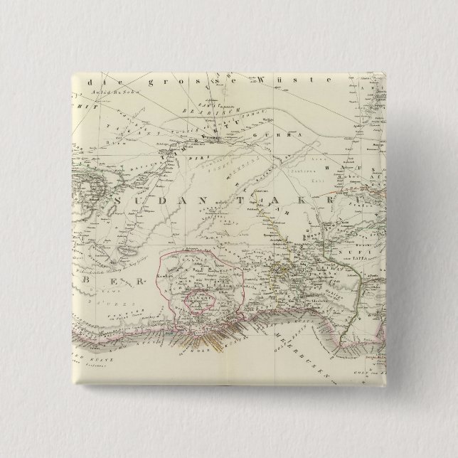 Väster MittelAfrica - Väster Central Afrika Knapp (Framsida)