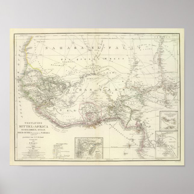 Väster MittelAfrica - Väster Central Afrika Poster (Framsidan)
