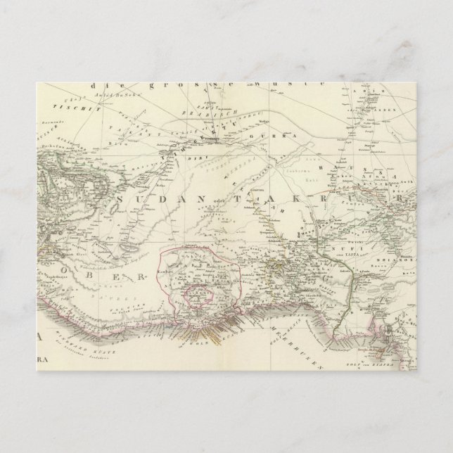 Väster MittelAfrica - Väster Central Afrika Vykort (Framsida)