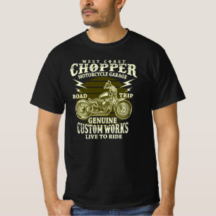 Väster motorcykelbilsbilverkets väg resa gen t shirt