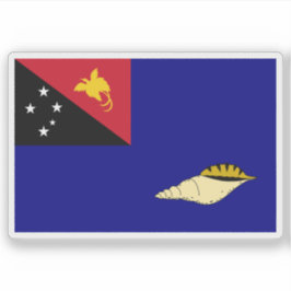 Väster New Britain Province flagga, Papua Nya Guin Klistermärken