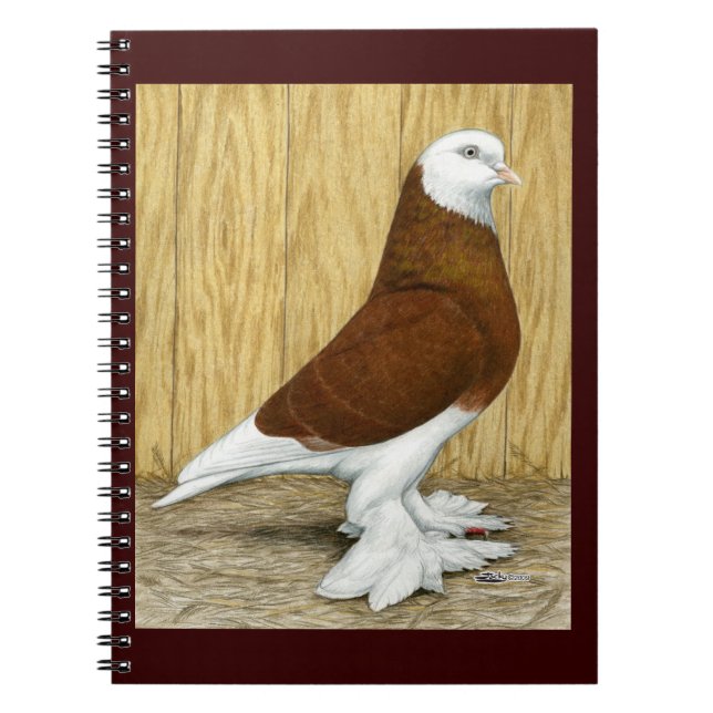 Väster of England Tumbler Red Baldhead Anteckningsbok (Framsidan)