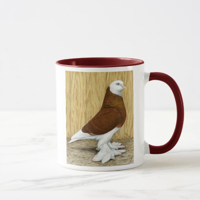 Väster of England Tumbler Red Baldhead Mugg (Höger)