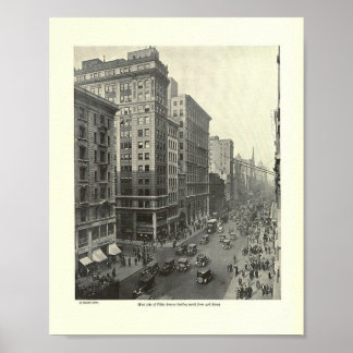 Väster på femte plats Tittar norr från 42:a Poster