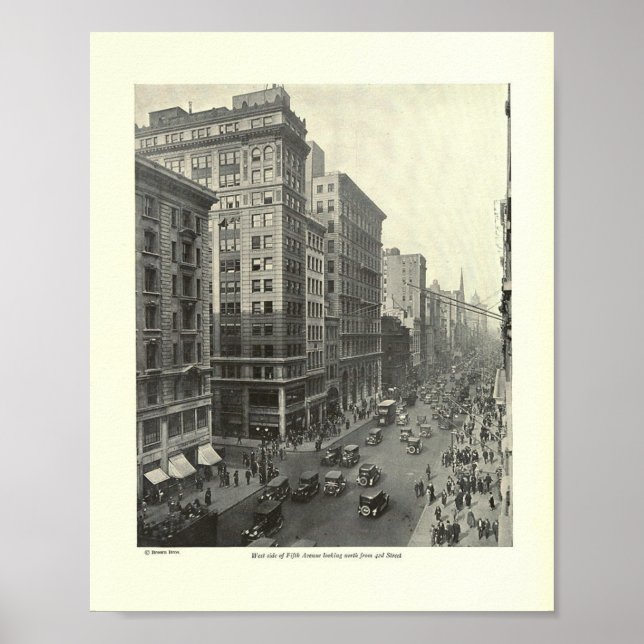 Väster på femte plats Tittar norr från 42:a Poster (Framsidan)