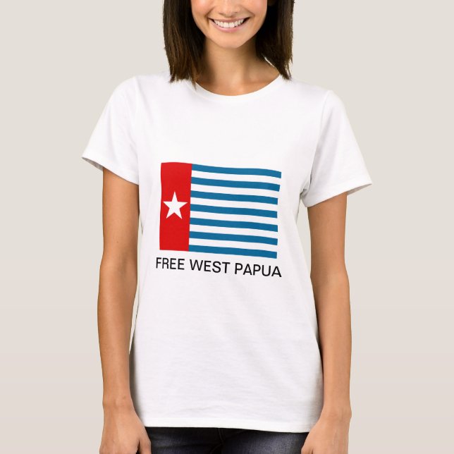 väster papua t shirt (Framsida)