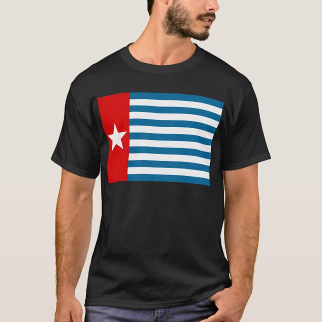 väster papua tee shirt (Framsida)