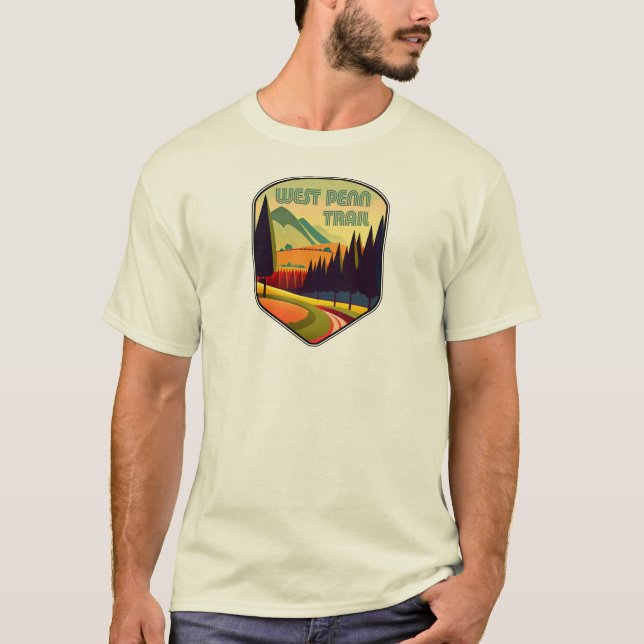 Väster Penn Trail Pennsylvania Färg T Shirt (Framsida)
