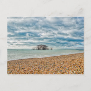 VÄSTER PIER - BRIGHTON & HOVE, ÖSTER SUSSEX, UK VYKORT