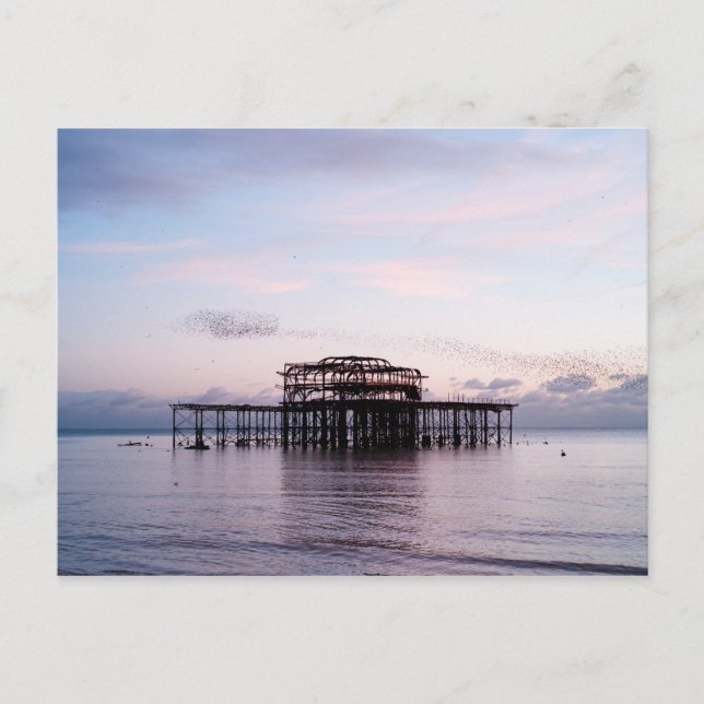 VÄSTER PIER - BRIGHTON & HOVE, ÖSTER SUSSEX, UK VYKORT (Framsida)