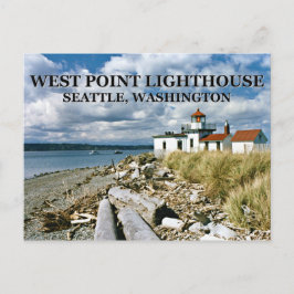Väster Point fyr, Seattle Washington Vykort
