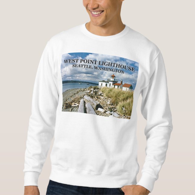 Väster Point fyr, Washington Sweatshirt (Framsida)