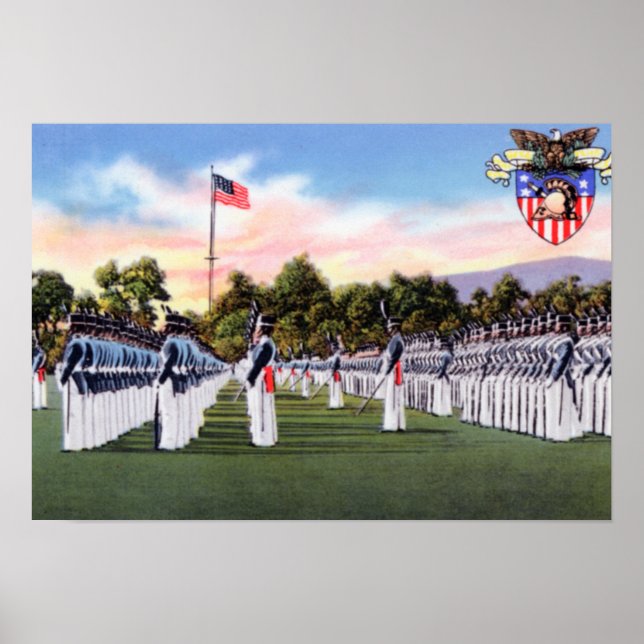 Väster Point New York Dress Parad militärakademi Poster (Framsidan)