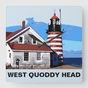 VÄSTER QUODDY HEAD FYRKANTIG KLOCKA