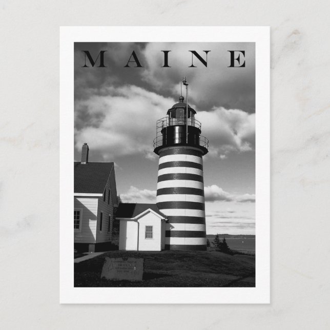 Väster Quoddy Head Light Vykort (Framsida)