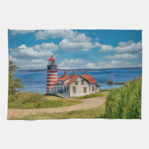 Väster Quoddy Head Lighthouse, Lubec, Maine Kökshandduk