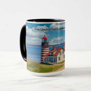 Väster Quoddy Head Lighthouse, Lubec, Maine Mugg