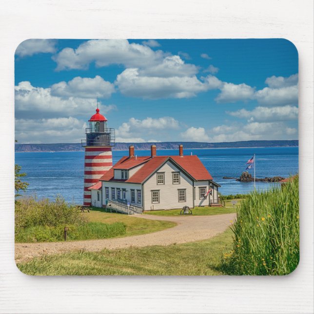 Väster Quoddy Head Lighthouse, Lubec, Maine Musmatta (Framsidan)