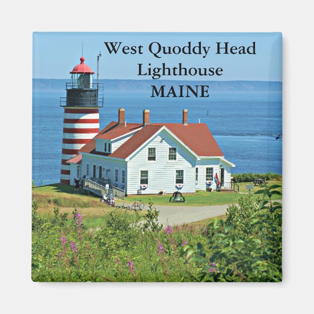 Väster Quoddy Head Lighthouse, Maine Magnet (Framsidan)