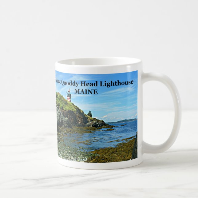 Väster Quoddy Head Lighthouse, Maine Mugg (Höger)