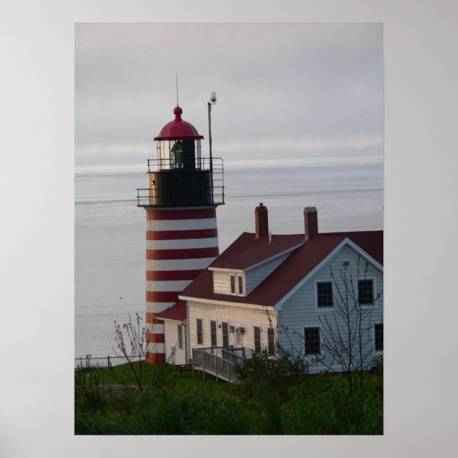 Väster Quoddy Head Lighthouse Poster (Framsidan)