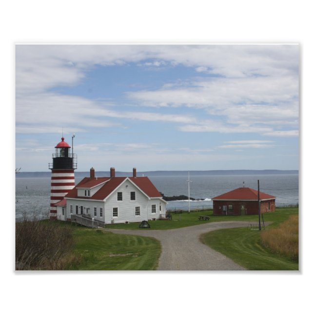 Väster Quoddy Lighthouse Fototryck (Framsidan)