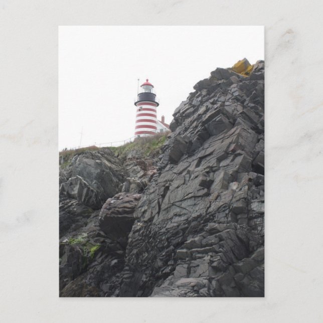 Väster Quoddy Lighthouse Vykort (Framsida)